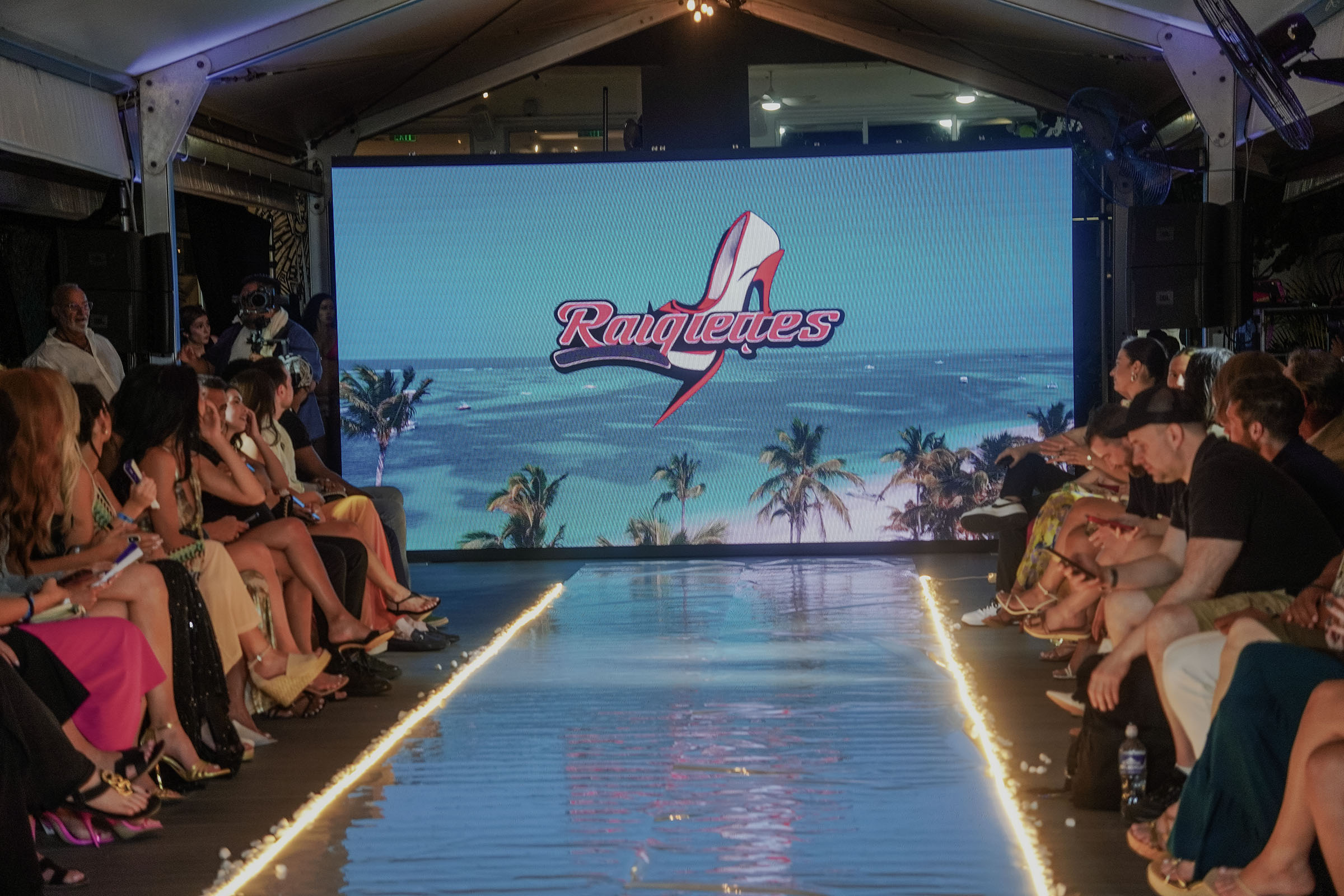 The runway sits quiet after the energy of The Deity Show has passed.